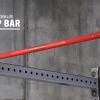 Rogue Fitness Rogue Monster Lite Socket Pull-up Bar -Rogue Fitness shop MLSOCKET Red Knurl H it6gmi