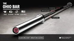 Rogue Fitness The Ohio Bar - Black Zinc