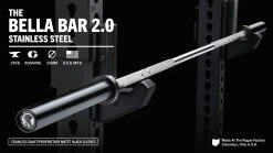 Rogue Fitness The Bella Bar 2.0 - Stainless Steel / Black