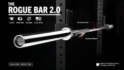 Rogue Fitness The Rogue Bar 2.0 - Black Zinc