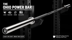 Rogue Fitness Rogue 20KG Ohio Power Bar - Black Zinc