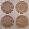 Rogue Fitness Rogue Leather Coasters -Rogue Fitness shop WL0008 H mpt1nq