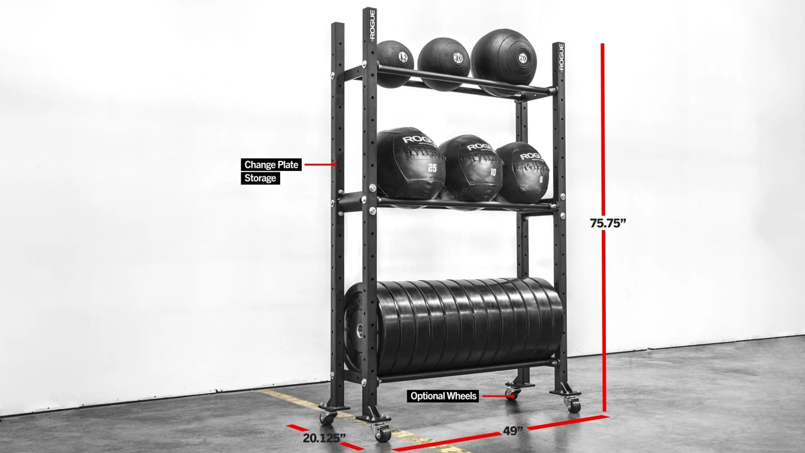 Rogue Fitness 3-Tier Mass Storage System - 43" 3 Rogue Fitness 3-Tier Mass Storage System - 43"
